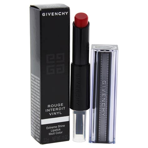 givenchy rouge interdit vinyl lipstick|givenchy black lipstick reviews.